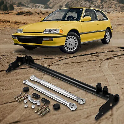 Front Suspension Traction Control Tie Bar Kit For Honda Civic CRX 1988-91 89 90 • $50