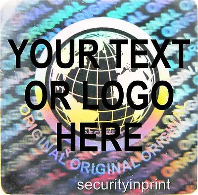 £44.99 • Buy 392 Personalised Customised WORLD Hologram Security Stickers Labels S20-1S
