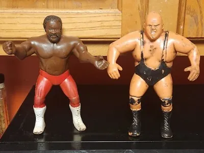 Junkyard Dog & King Kong Bundy 1986 WWF LJN Titan 8  Wrestling Action Figures • $34.50