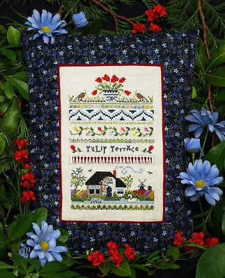 Tulip Terrace By Victoria Sampler Cross Stitch Pattern • $20.30