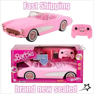 Barbie The Movie Hot Wheels RC Pink Corvette Remote Control Car 2023 | Brand New • $101.89