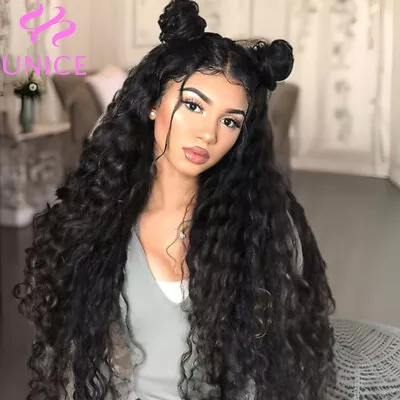 UNice Mongolian Natural Wave 3 Bundles Human Hair Extensions With Lace Closure • $197.10