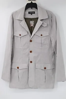 NWOT J Peterman Sport Coat Men's 40 Safari Style Cargo Pockets Half Lined Jacket • $79.99