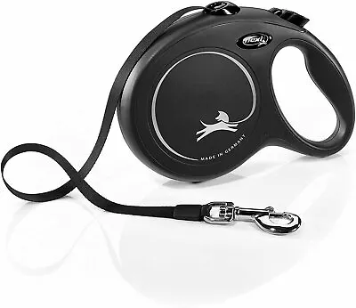 Trixie Flexi New Classic Retractable Lead/Leash Large 8 Metre Black • £25.63