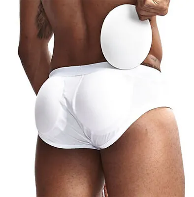 JOCKMAIL Sexy Mens Butt-Enhancing Padded Briefs Removable Pad U Convex Underwear • $11.41