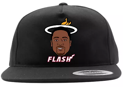 Dwyane Wade Flash Miami Heat Logo Snapback Hat • $17.99
