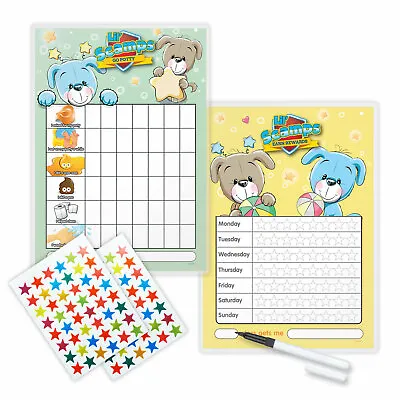 Potty Reward Chart Lil' Scamps Set Magnetic Available FREE Pen And Stickers • £2.60