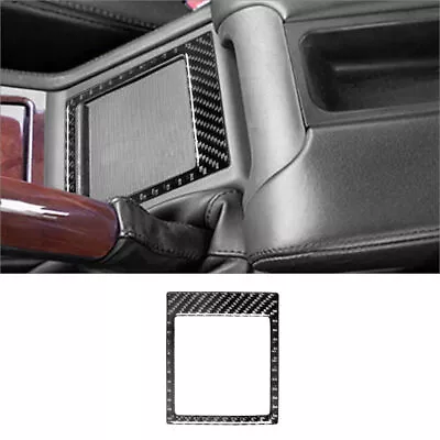 For BMW 5 Series E39 Carbon Fiber Interior Center Storage Box Frame Cover Trim • $12.65