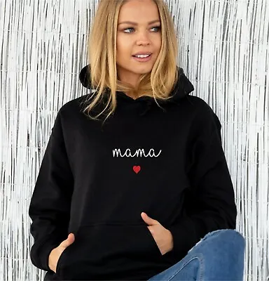 Mum Hoodie Jumper Mama With Heart Mothers Day Gift Birthday Gift For Mummy  • £23.99