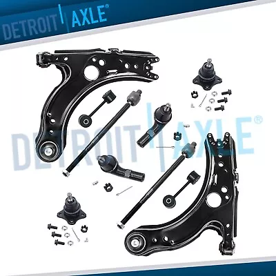 10pc Control Arm Ball Joint Sway Bar Tierod Kit For Volkswagen Beetle Golf Jetta • $103.73