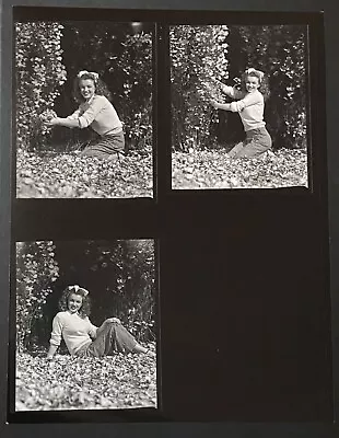1945 Marilyn Monroe Original Photo Contact Sheet Andre Dienes Stamped Autumn • $5000