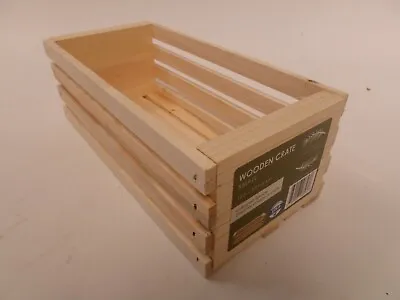 Wooden 25 Capacity CD Holder Crate Media Wooden Storage Box Unfinished Spruce • $27.95