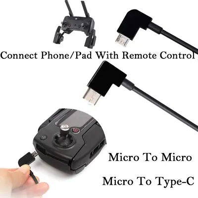 $3 • Buy Type C Control Remote Data Line Cable For DJI Spark/MAVIC Pro/Mavic 2 Air/Mini