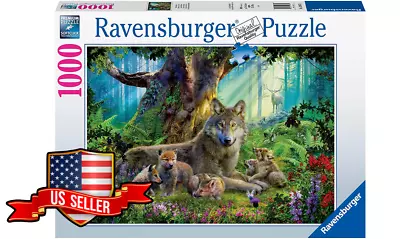 NEW & SEALED Ravensburger 15987 Wolves In The Forest 1000 Piece Jigsaw Puzzle • $21.95