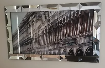 Italian Picture In Glass Mirror Frame • £29