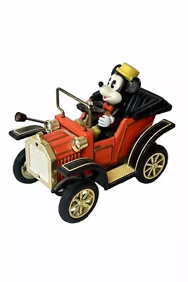 Mickey Mouse Lever Push Back Tin Toys Car Masudaya Corp Japan Vintage 1908 Style • $11.99