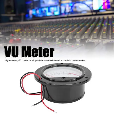 VU Meter Retro Pointer Dial Round Backlight VU Level Audio Meter Testing Kit • $27.47