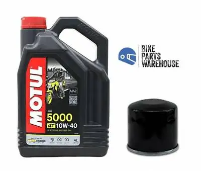 Kawasaki zx6r Ninja 2001-2002 Motul 5000 10w40 Oil & Filter Service Kit • £34.99