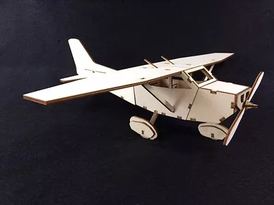 Laser Cut Wooden Cessna Aircraft. 3D Model/Puzzle Kit • £15.99