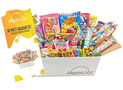 Japanese Snacks & Candy Box & English Pamphlet 30 X Dagashi Sweets Candy • £33.99