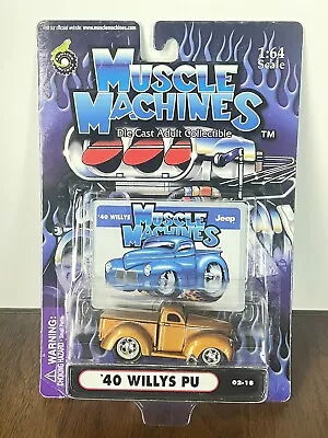 2002 Muscle Machines Copper '40 Willys PU Diecast 1:64 Funline Vehicle 02-18 • $15.99