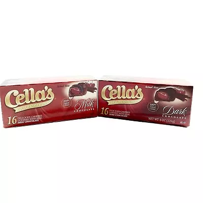 Cella's Chocolate Covered Cherries 16-ct 2 Pack (Milk And Dark Chocolate) • $18.88