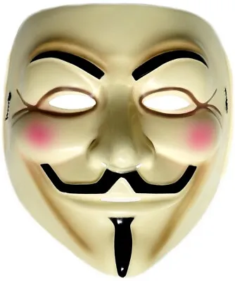 V FOR VENDETTA Costume MASK LICENSED Guy Fawkes Occupy Anonymous Natalie NEW USA • $12.95