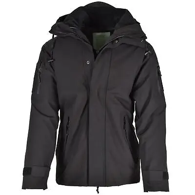 Mil-Tec Brand Parka W Winter Liner Warm Black Jacket Waterproof Men Rain Gear • $125.31