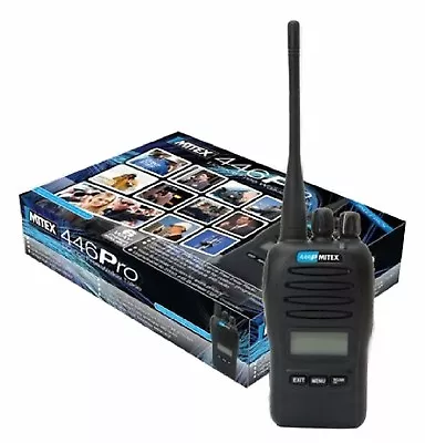 Mitex Pmr446 Pro Single Pack Uhf License Free Handheld Two Way Radio • £125