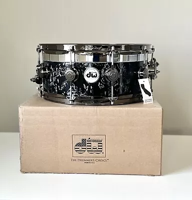 Open Box DW Collector’s Maple Top Edge Black Velvet FinishPly Snare Drum 6x14” • $1299.99