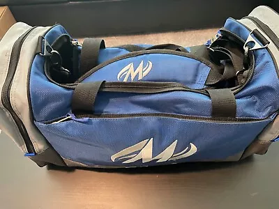 MOTIV SHOCK 2-BALL TOTE BOWLNG BALL BAG - Blue / Gray - EXCELLENT CONDITION • $49.99