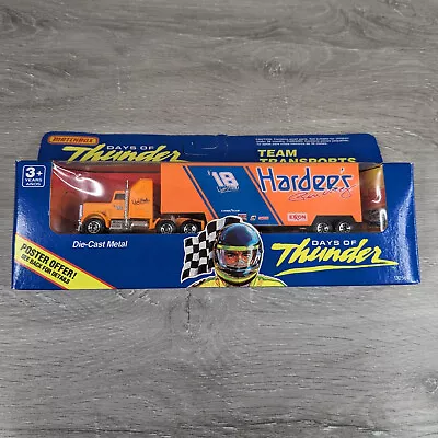 Matchbox 1990 Days Of Thunder Transporter - Hardee's / Russ Wheeler - New In Box • $24.95