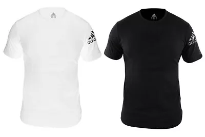 £16.99 • Buy Adidas Combat Sports Martial Arts T-Shirt 100% Cotton Tee Black White S M L Gym