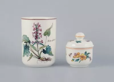 Villeroy & Boch Two Pieces Of  Botanica  Porcelain Vase And Sugar Bowl. • $240