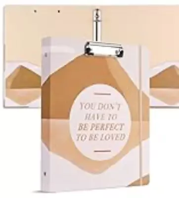 3 Ring Binder 1 Inch Cute Hardcover Binder With 2 Pockets 1  Round Ring Binders • $5