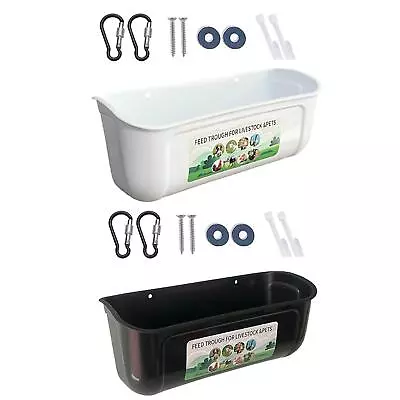 Fence Feeder Goose Waterer Trough Goat Feeder For Chicken Poultry Sheep • $28.33