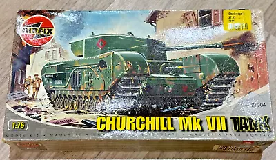 Vintage Airfix 1/76 Scale CHURCHILL MkVII TANK Model Kit 01304 New Old Stock • $39.87