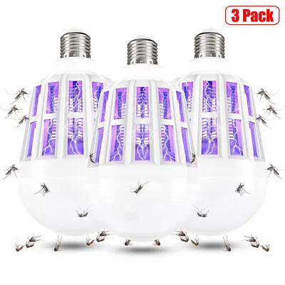 15W E27 Bug Zapper UV Light Bulb Mosquito Killer Lamp Insect Flying Moths • £8.75