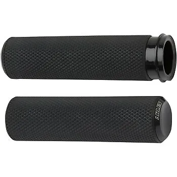 Arlen Ness 07-327 Black Fusion Knurled Hand Grips For Harley Electronic TBW • $64.95