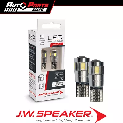 JW Speaker Canbus W5W / T10 Wedge LED Pair 12V 6000K • $23.99