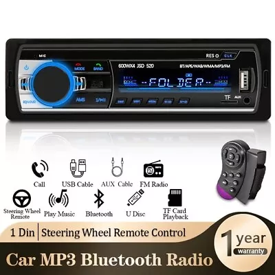 BOSS Audio Systems 616UAB Car Stereo – Bluetooth USB Aux-in AM/FM No CD • $39.99