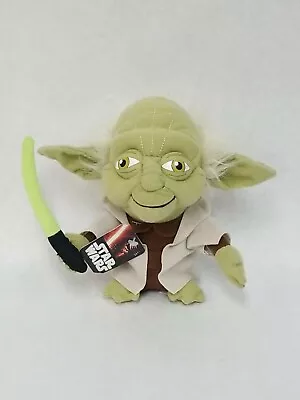 Yoda Plush Disney Star Wars Toy With Light Saber New With Tags • $22.20