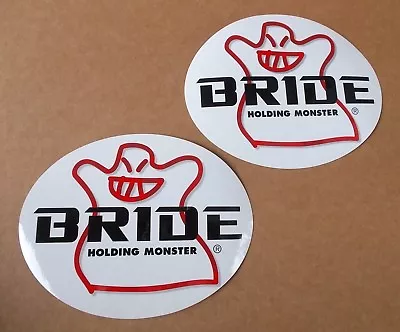 X2 BRIDE SEAT HOLDING MONSTER Sticker / Decal W155mm X H120mm Genuine New!! • $14