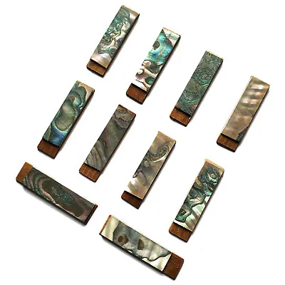 10x Abalone Rippled Inlay Violin Viola Bow Frog Slide Bow Cover Fix Repair • $19.95