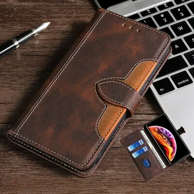 Shockproof Luxury Genuine Leather Stand Case For Xiaomi Mi 10 Youth 11 12 Pro 5G • £9.29