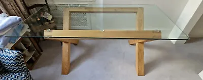 Dining Table - Oak / Glass  LYON 180cm X 90cm  • £100