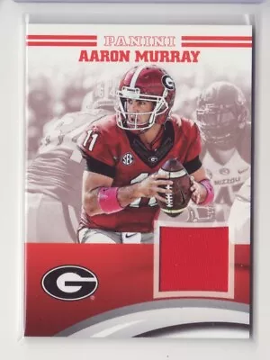 2015 Panini Collegiate Georgia Jersey Aaron Murray - Flat S/H • $6.99