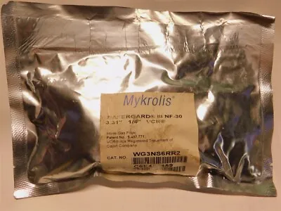 Entegris Mykrolis WG3NS6RR2 Wafergard III NF-30 Micro In-line Gas Filter 1/4 VCR • $199.99