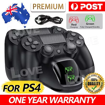 $20.95 • Buy For PS4 Playstation 4 Controller Fast Dual Charger Dock Station Charging Stand
