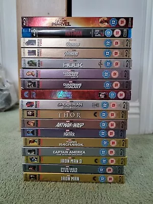 Marvel Movie Blu Ray Bundle With Collectible Slipcovers (Read Description) • £100